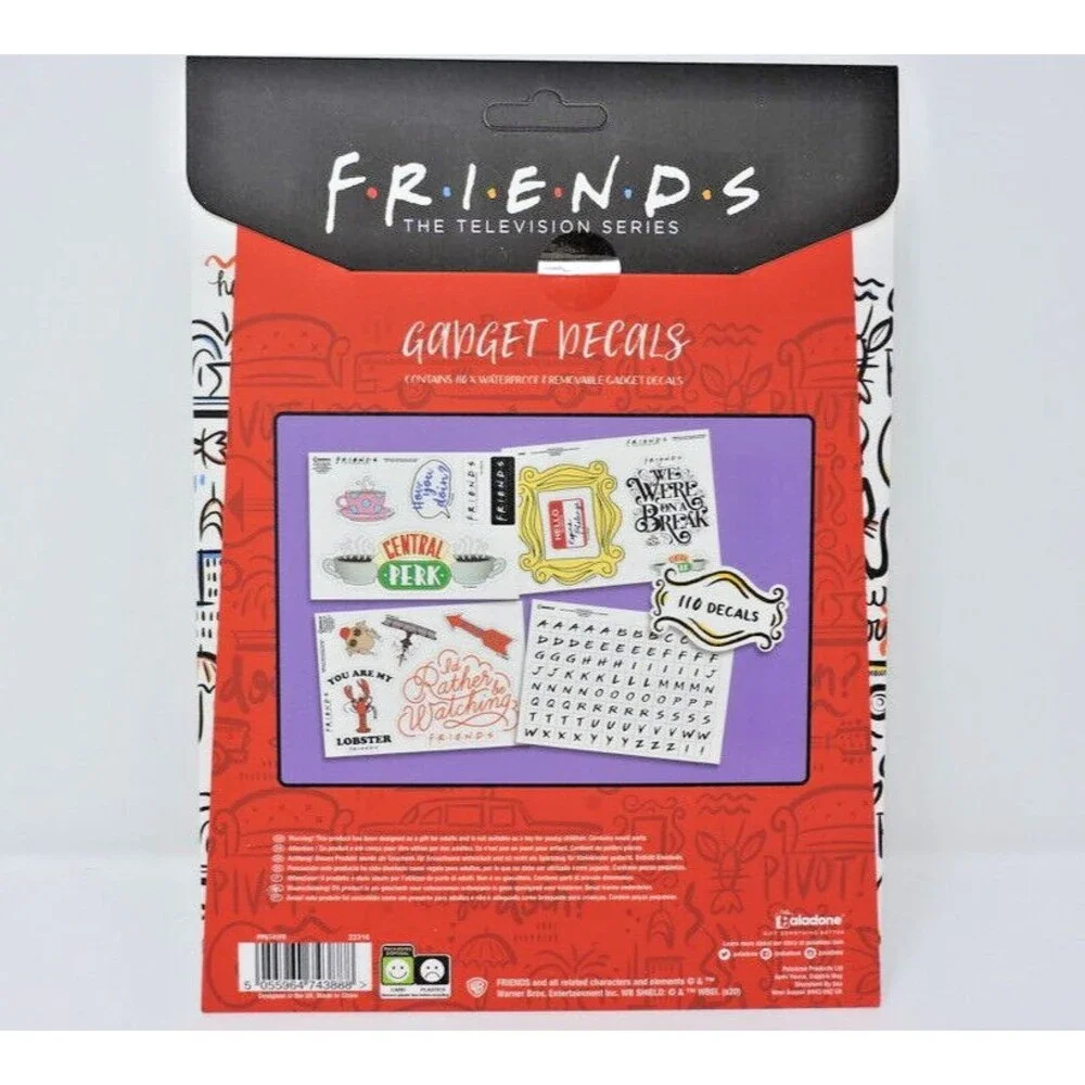 Friends The Television Series 110 Waterproof Removable Gadget Decals Personalize